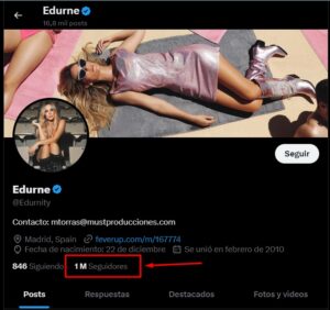 Edurne Twitter